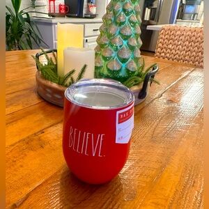 Brand new Rae Dunn 12oz stainless steel holiday tumbler, brand new.